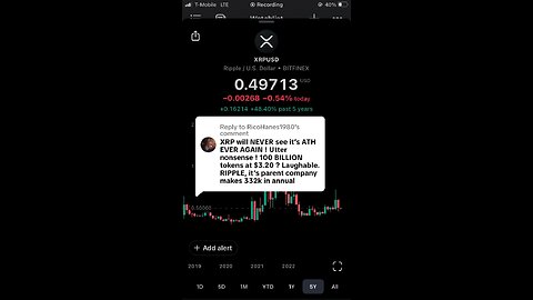 “XRP will NEVER see its all time high AGAIN!” 😏