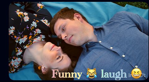 Beautiful couple laughing, so great.