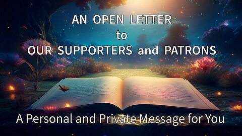 AN OPEN LETTER FROM OUR FOUNDING PASTORS
