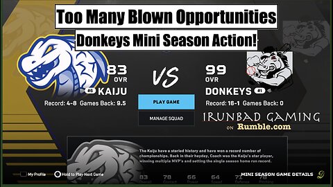 Game 18: Too Many Blown Opportunities