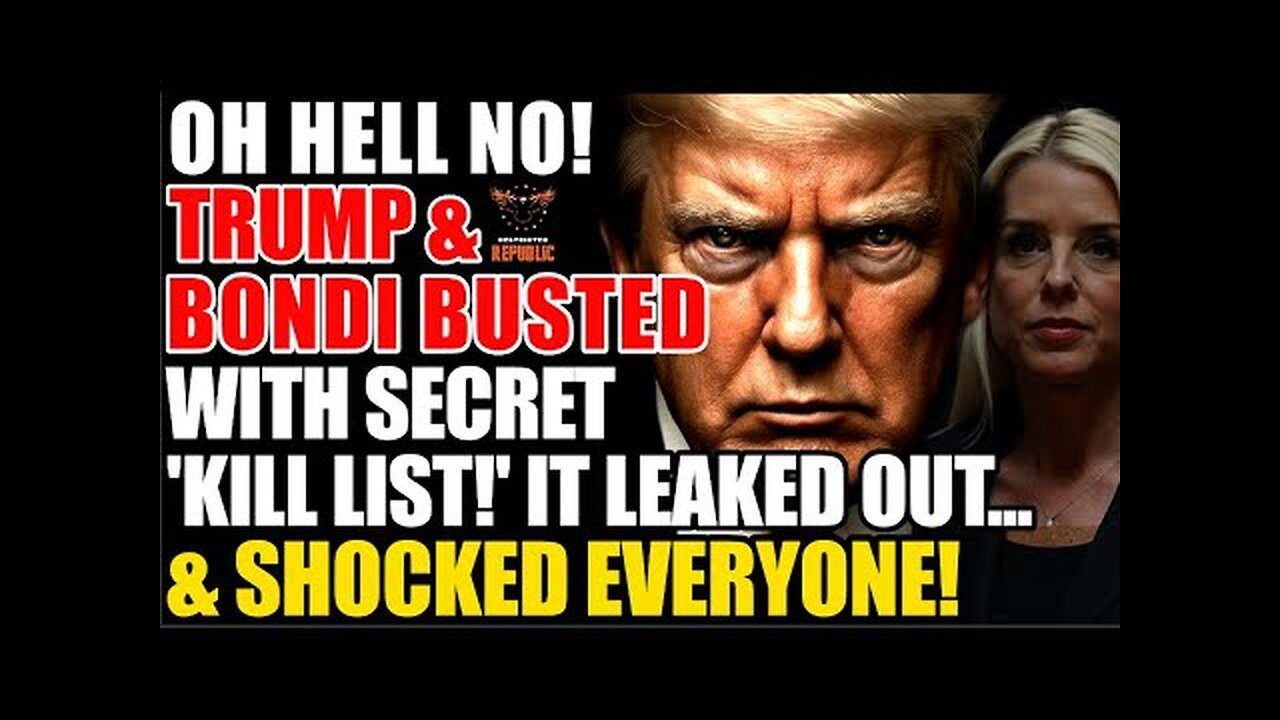 OH HELL NO...! Trump & Bondi Just Revealed Something Seriously Big! THIS Just Shocked Everyone!