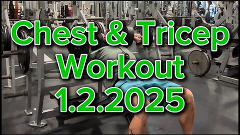 Chest & Tricep Workout: 1.2.2025 #4nomorefitness #chestworkout #tricep #gains