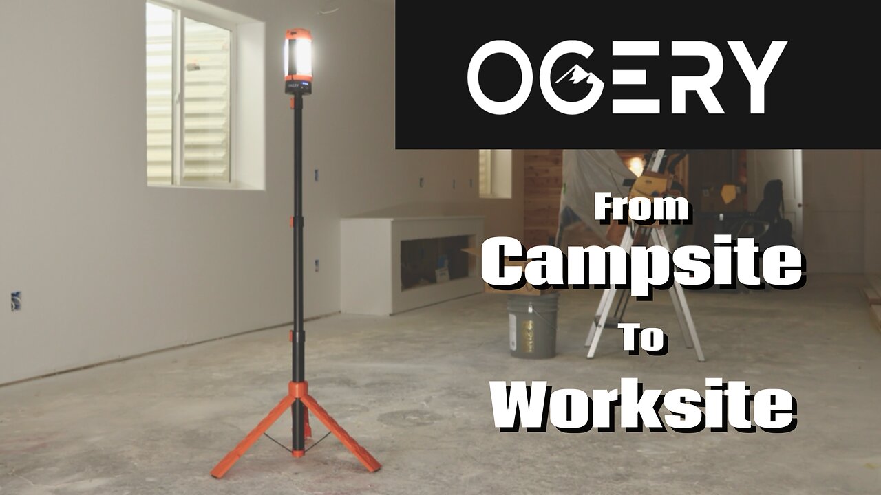 OGERY Rechargeable Work & Camp Light with Stand