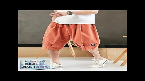 Plus Size Summer Harem Pants Men Short Joggers Chinese Style Calf-Length Casual Review