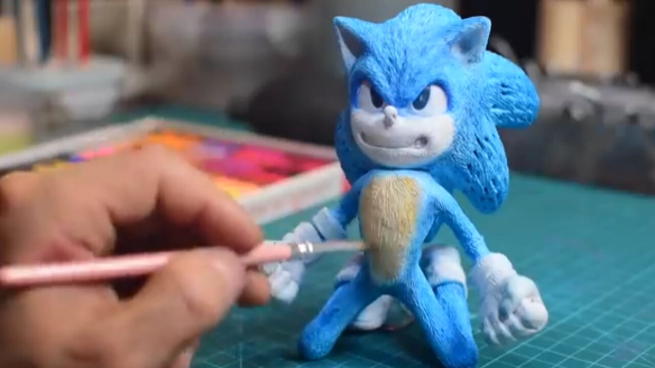 How to make Sonic 2 power up diorama/ clay.