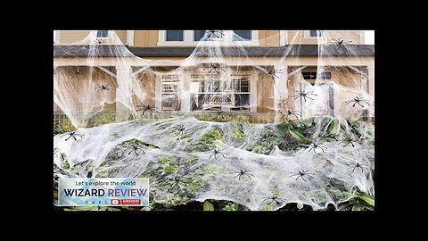 900 sqft Spider Webs Halloween Decorations Bonus with 30 Fake Spiders Super Review