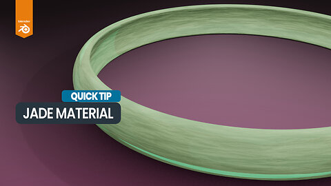 How to make a procedural jade material in Blender 4.3 | Quick Tip #materials