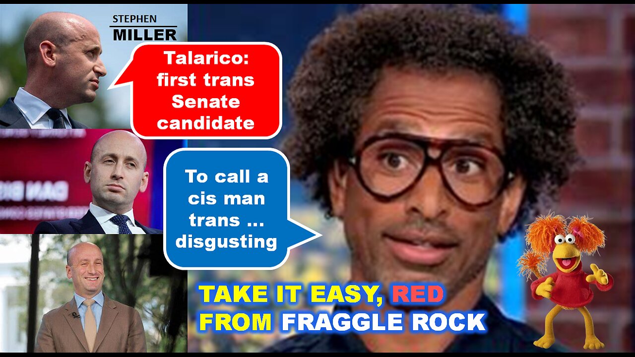 Touré, aka Red from Fraggle Rock, Cries RACISM Over Stephen Miller's Talarico Trans Joke