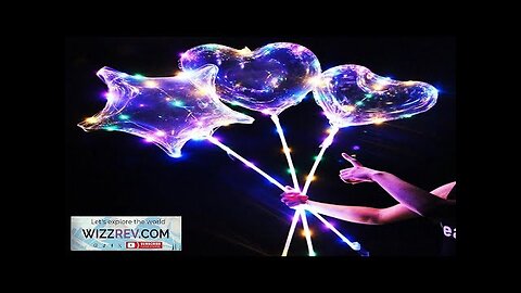 1 Set LED Clear Balloon Transparent Bobo Balloon with Led Light Round Review