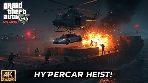 GTA 5 Online HYPERCAR HEIST | Stealing a $2M Battista from Cargo Ship