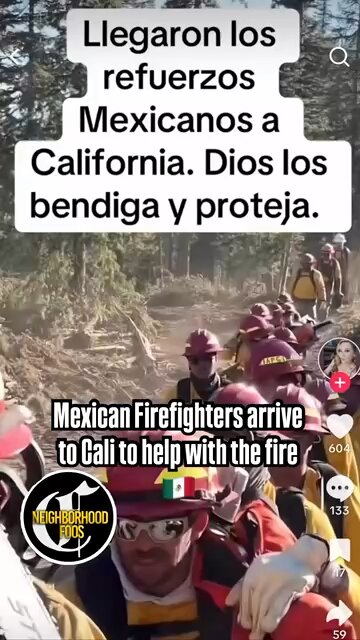 Mexico shows up to help with wildfires in Cali