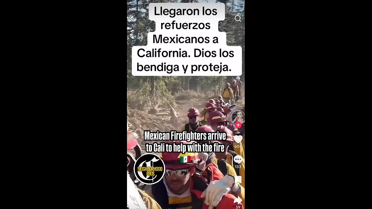 Mexico shows up to help with wildfires in Cali