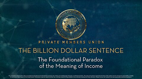 The The Billion Dollar Sentence - The Foundational Paradox of the Meaning of Income