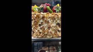 Yummy delicious cake -with nuts