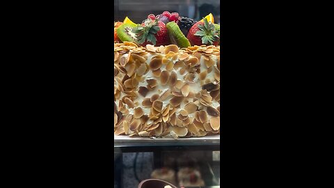 Yummy delicious cake -with nuts