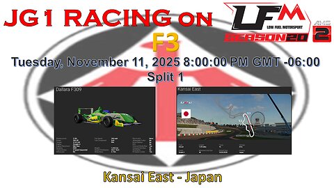 JG1 RACING on LFM - F3 - Kansai East - Japan - Split 1