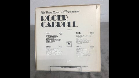 March 1976 - Roger Carroll for the U.S. Air Force (Series #57 ; Program 1)