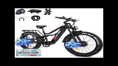 Adult Electric Bike1500W/750W 52V 21/19Ah 37/32MPH 30-60Miles 26-inch Fat Tire Electric Review