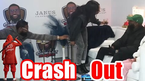 Woman Swings At Man On Podcast (Crash Out Walk Off)