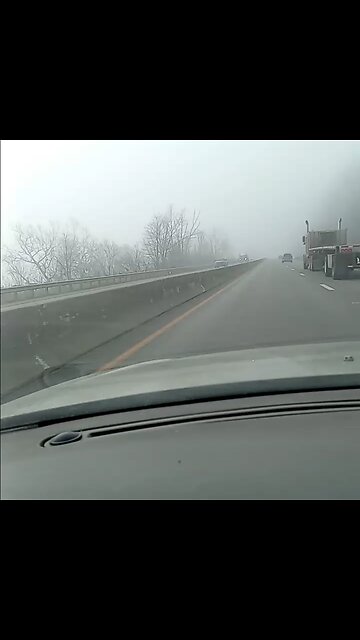 Fog covering the Ohio River along Rt.7 near Bellaire, OH.