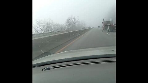 Fog covering the Ohio River along Rt.7 near Bellaire, OH.