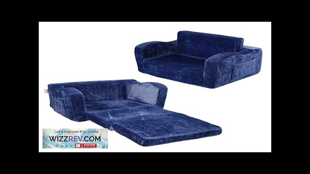 VEVOR Kids Couch 2-in-1 Toddler Chairs Comfy Toddler Couch Sofa Bed Fold Review