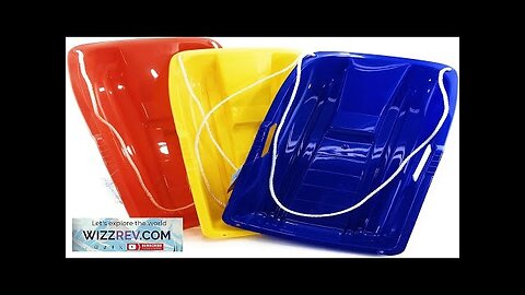 Matty's Toy Stop 26" Heavy Duty Plastic Snow Sled Toboggan with Tow Review