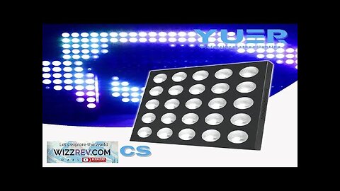 25x30W LED Matrix Blinder Light RGBW DMX Stage Uplighting Extension Individual Control Review