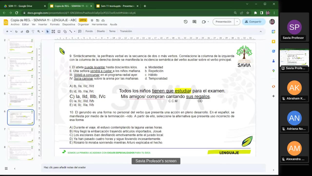 SAVIA SEMIANUAL 2024 | Semana 11 | Lenguaje