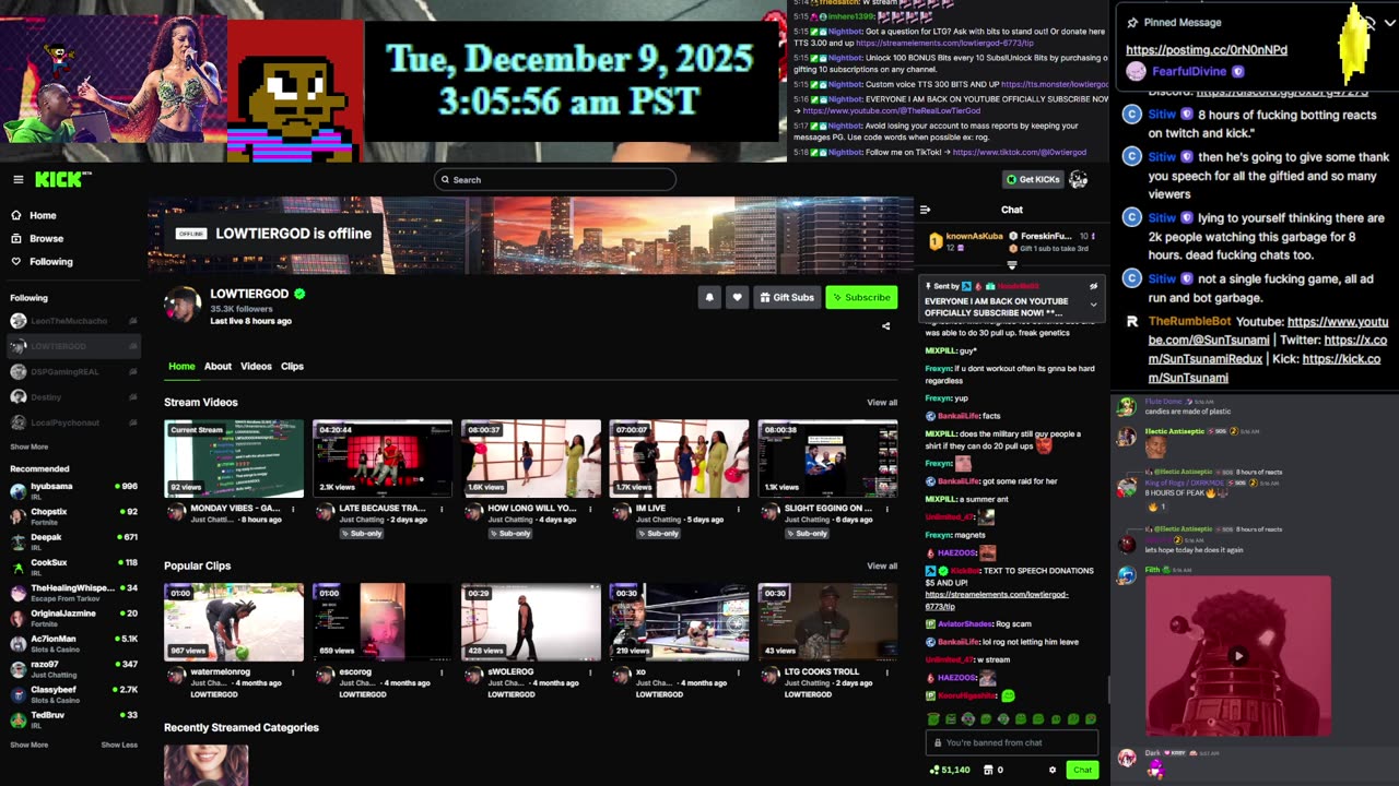 | LowTierGod Restream Live 🔴