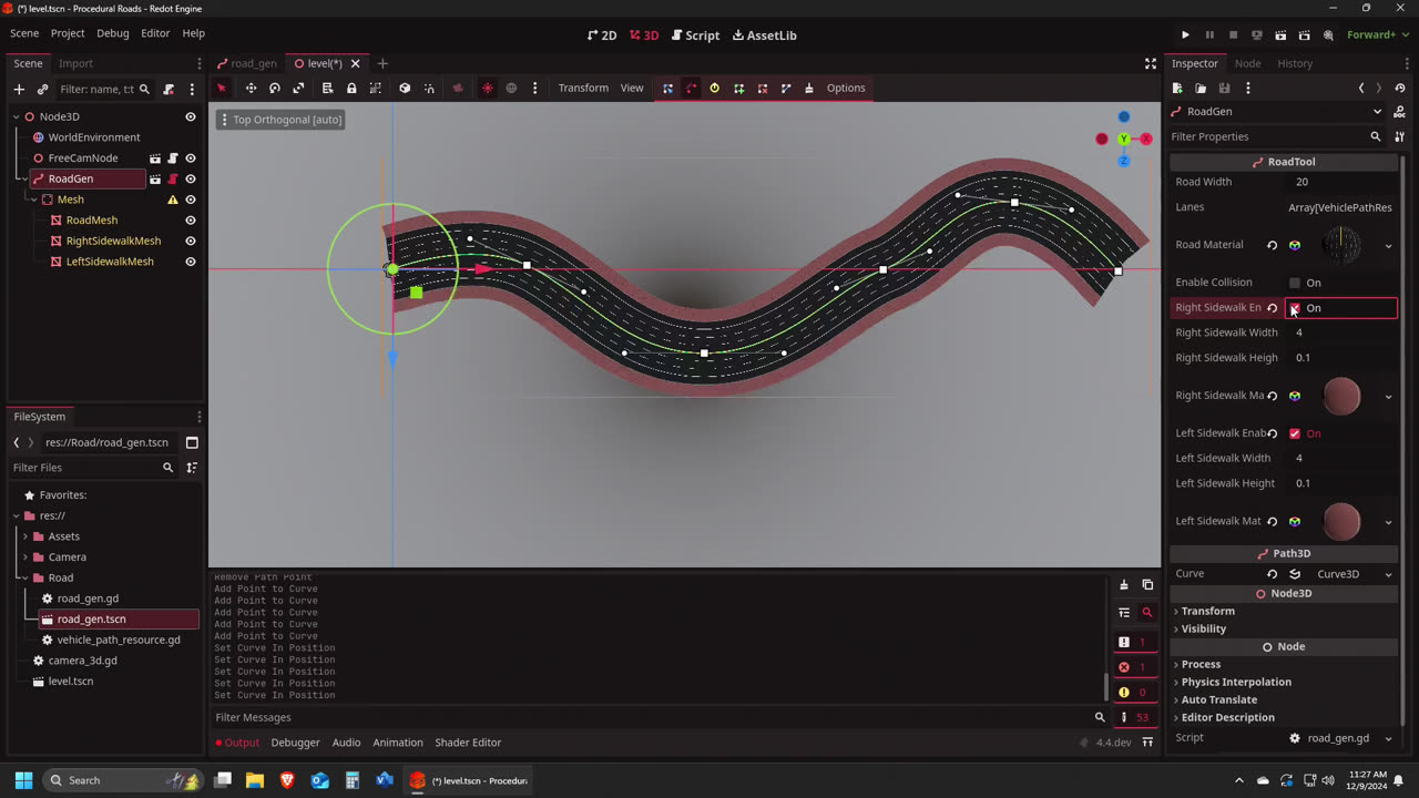 Early Demo of My Road Making Tool