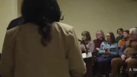 Someone just sprayed Ilhan Omar at a townhall meeting with an unknown liquid.