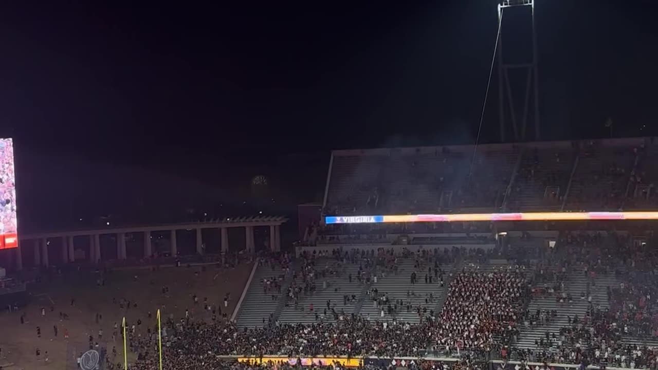 UVA Rushing the Field Against FSU