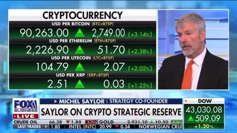 MICHAEL SAYLOR DISCUSSES U.S. CRYPTO RESERVE - INCLUDING $BTC, $ETH, $XRP, $SOL & $ADA!