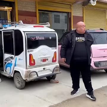 He will not let this car get out in the road.hd