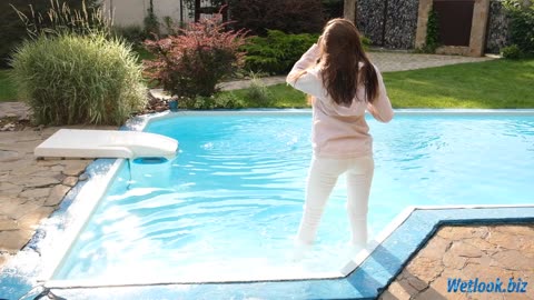 Wetlook white clothes