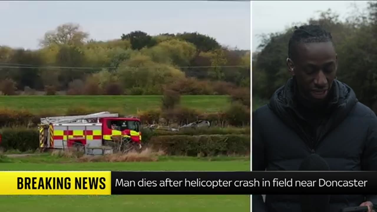 Man dies after helicopter crash near Doncaster