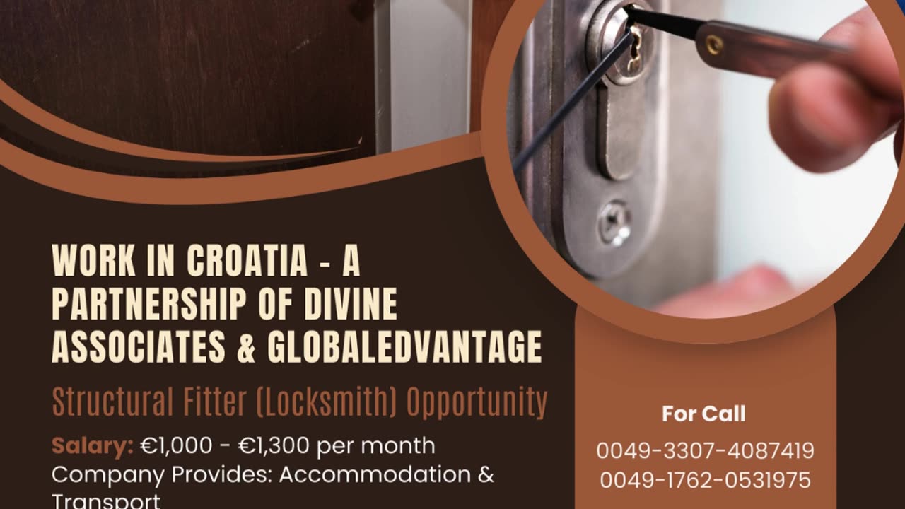 Exciting Work Opportunity in Croatia – Secure Your Spot with Divine Associates Ltd