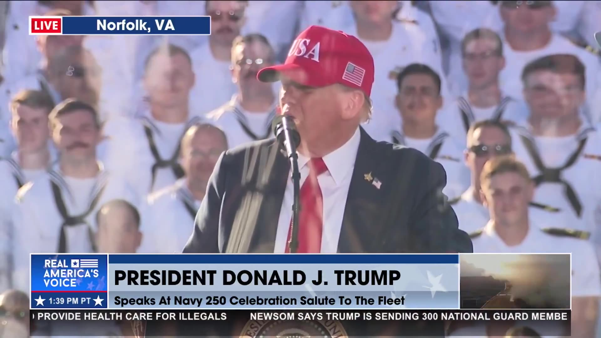 SAILOR FROM D-DAY PRESENT AT NAVY 250 CELEBRATION: POTUS THANKS HIM!