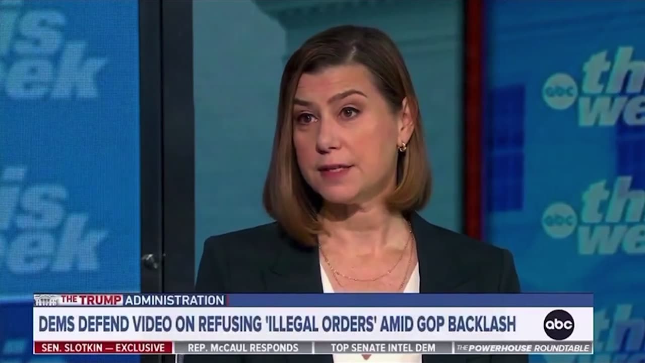 Elissa Slotkin ADMITS Trump NEVER Issued an Illegal Order After Calling for Military Sedition