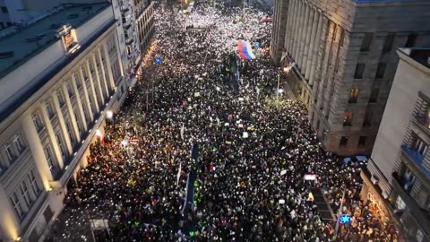 🚩 Huge anti-government protest at the Constitutional Court in Belgrade, Serbia