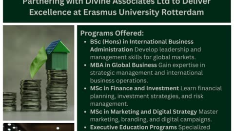 Marketing at Erasmus University Rotterdam with Divine Associates Ltd