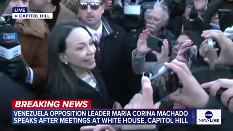 Venezuelan opposition leader speaks out after Capitol Hill meeting