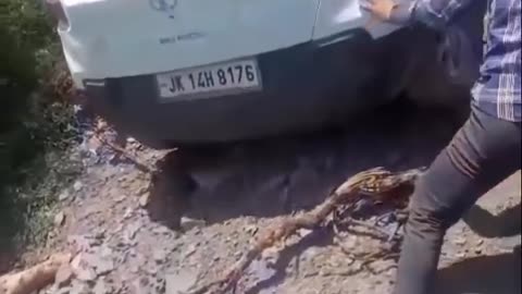 Car Falling Accident