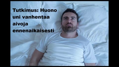 Tutkimus - huono uni vanhentaa aivoja ennenaikaisesti