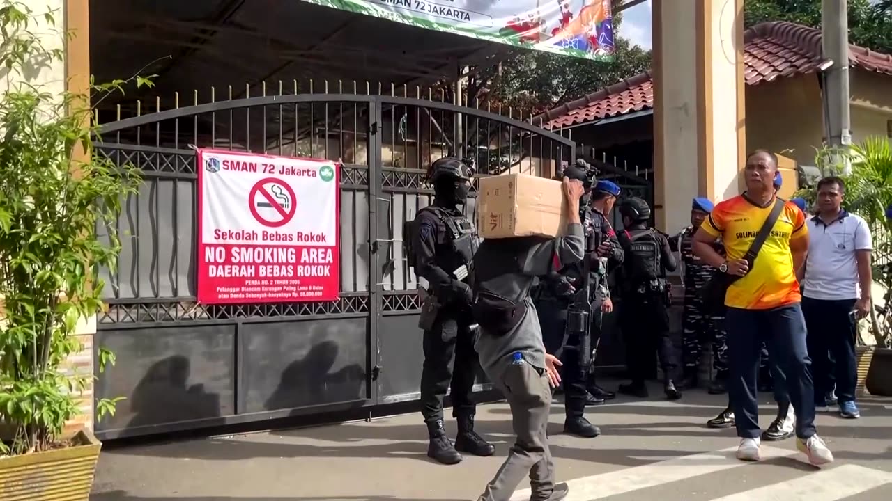 Dozens hospitalized after a school mosque explosion in Jakarta