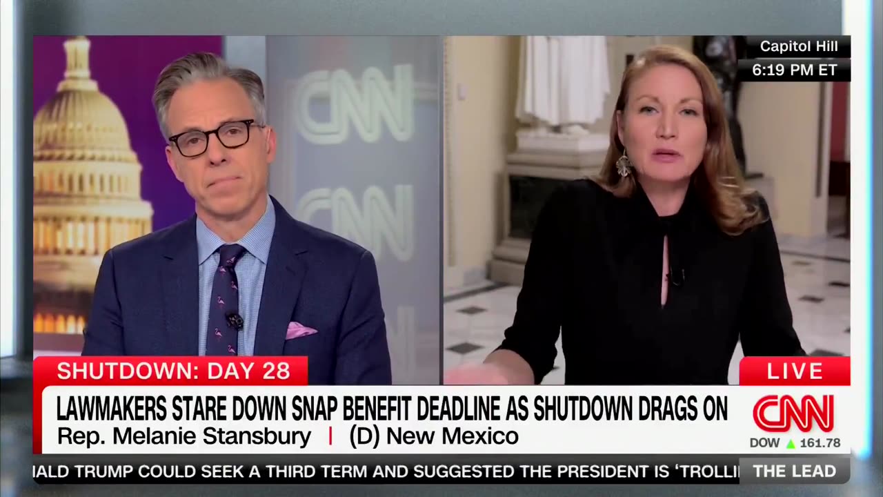Jake Tapper Snaps Back At Democrat Lawmaker, Blames Party For Shutdown
