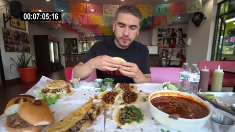 THE BIGGEST MEXICAN FOOD CHALLENGE IN TEXAS | Tacos, Tortas | Mexican Street Food Challenge