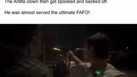Antifa Thug Threatens Portland Journalist - Sniper Laser REGRET!