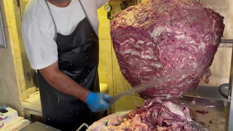 82 YEARS OLD MAN PREPARE WORLD’S BIGGEST DONER IN ISTANBUL _ ULTIMATE TURKISH STREET FOOD